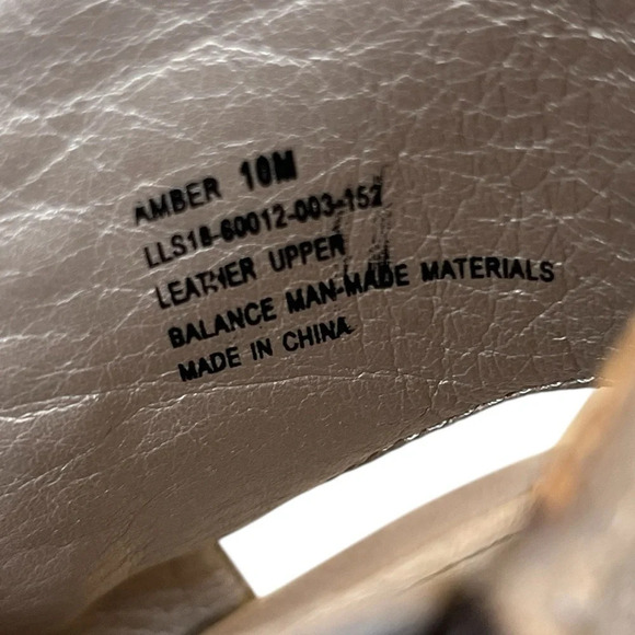 Lucca Lane | Amber Beige Suede Leather Cage Open Toe Stacked Heel Sandals - Picture 9 of 9